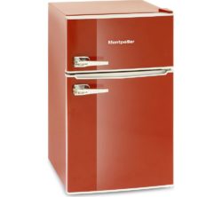 MONTPELLIER MAB2030R Undercounter Fridge Freezer - Red